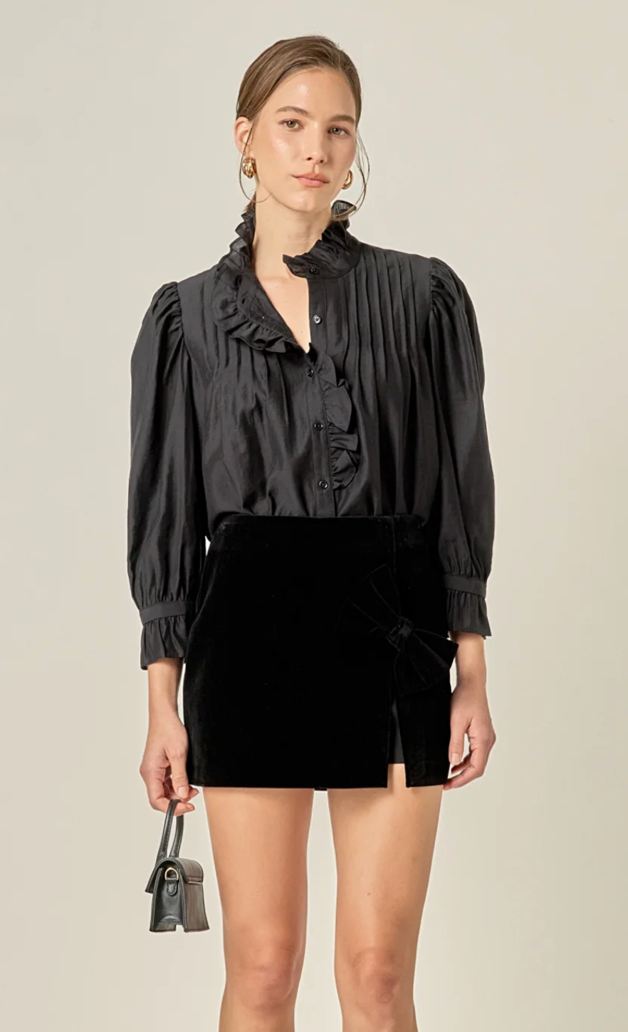 Ruffled Collar Blouse