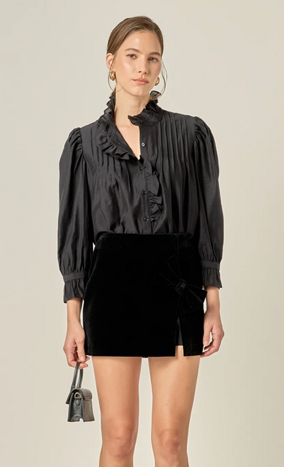 Ruffled Collar Blouse