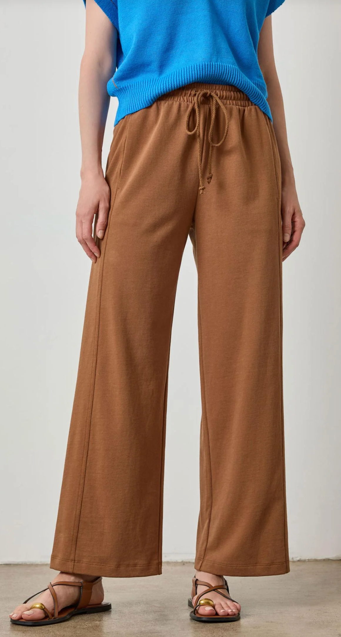 Drawcord Wide Leg Pant