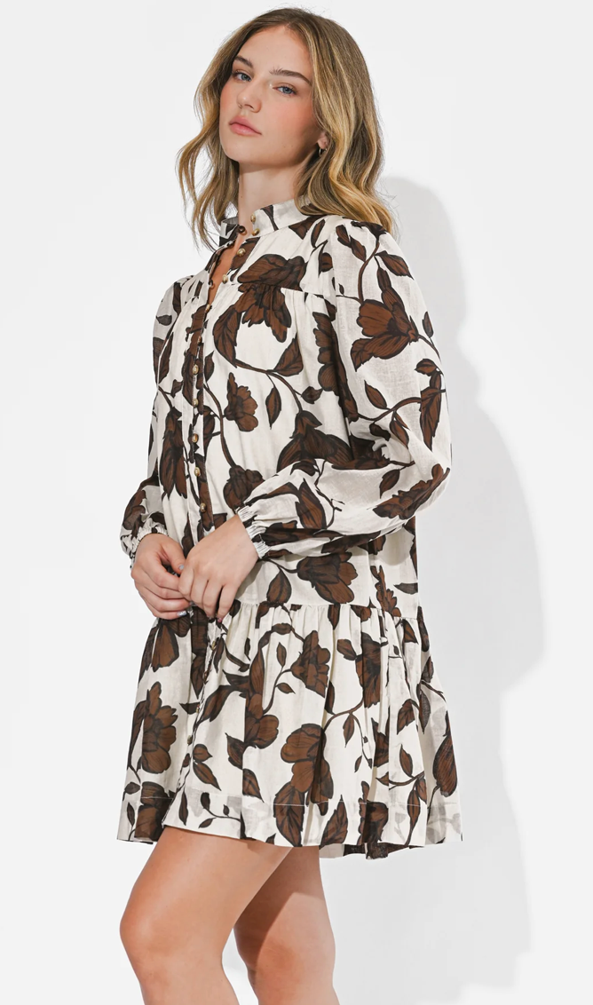 Sharon Long Sleeve Cotton Dress