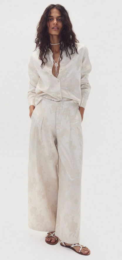 Culotte Brocade Pants