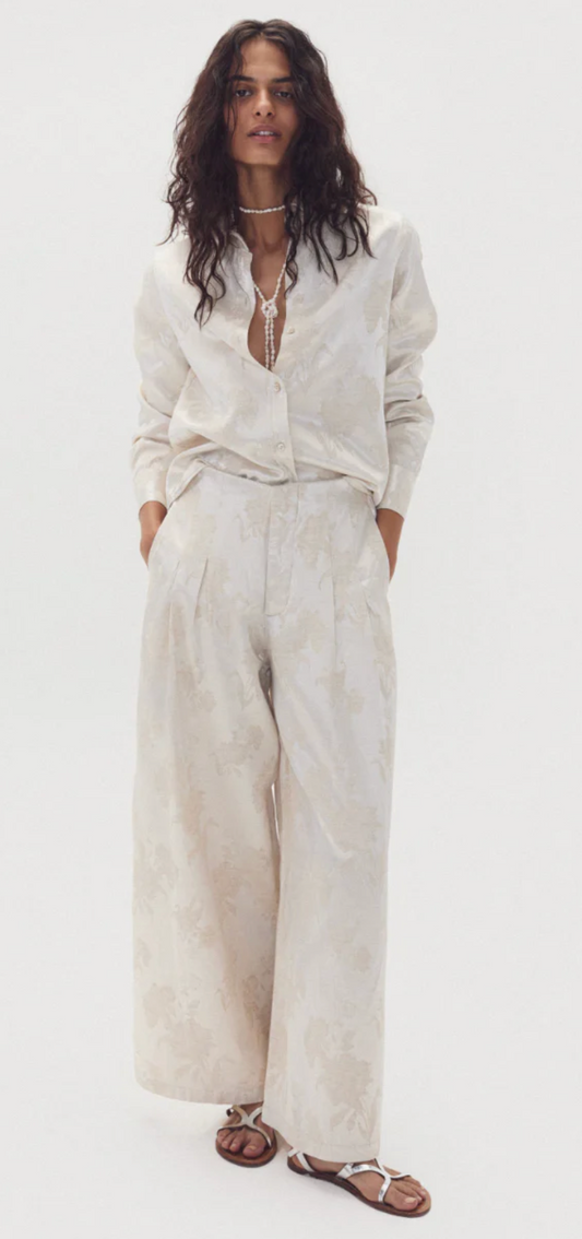 Culotte Brocade Pants