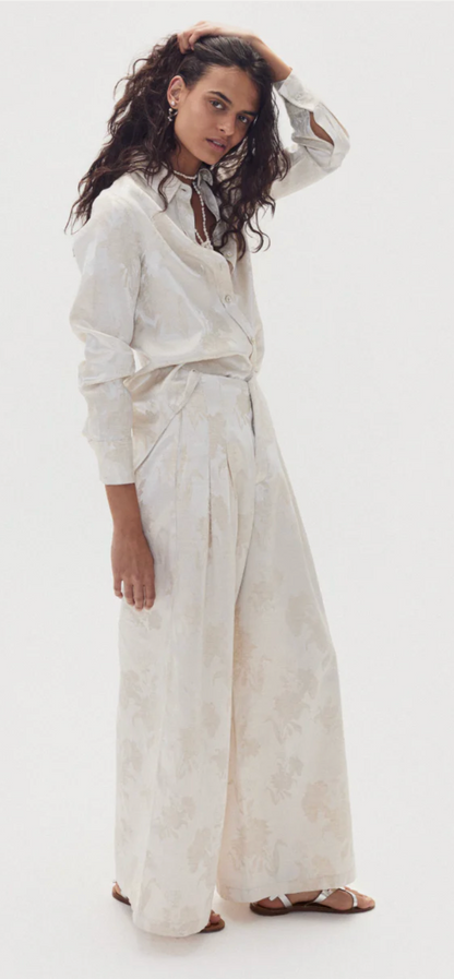 Culotte Brocade Pants