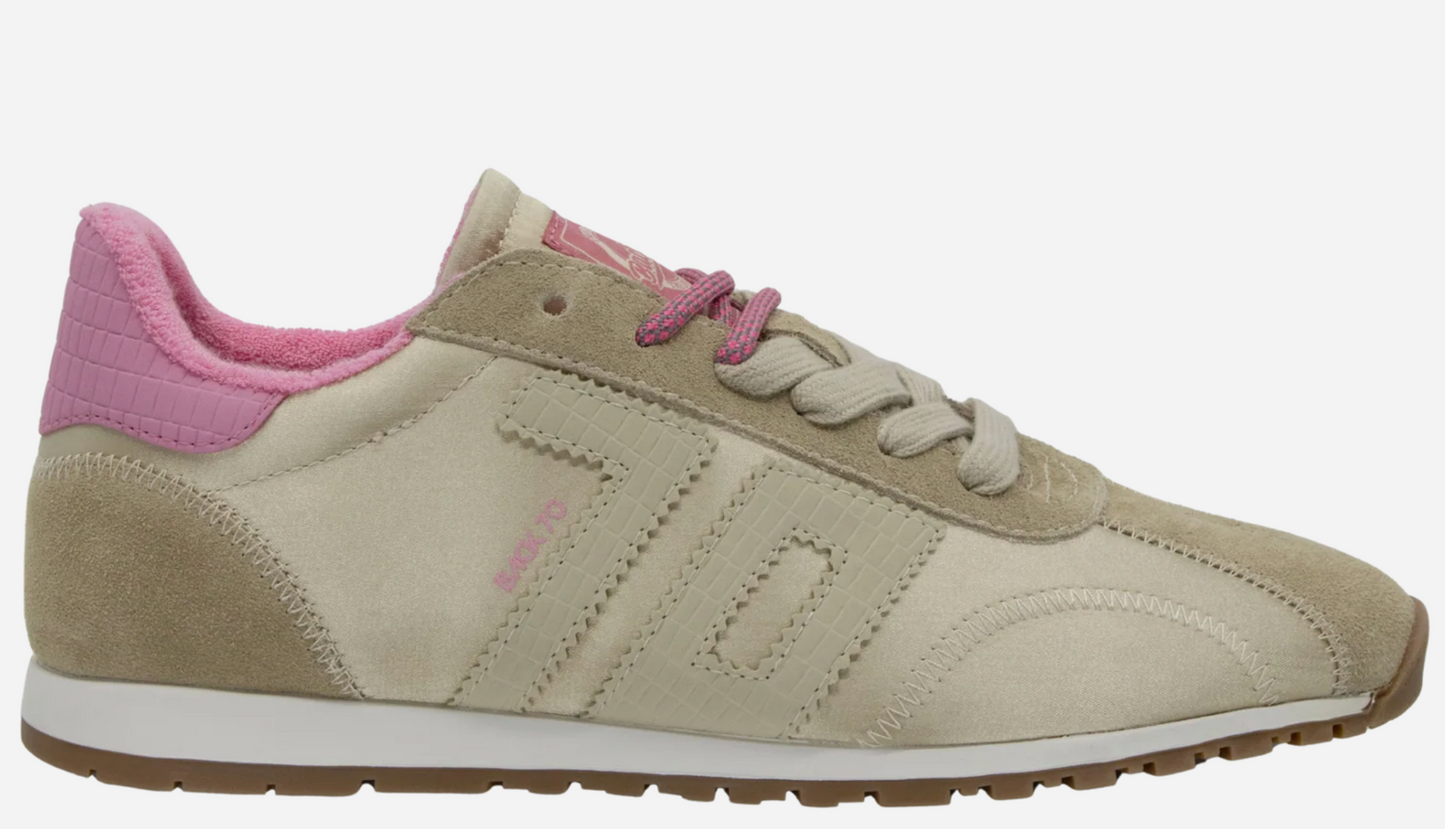 Asian in Beige Sneakers