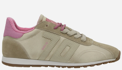 Asian in Beige Sneakers