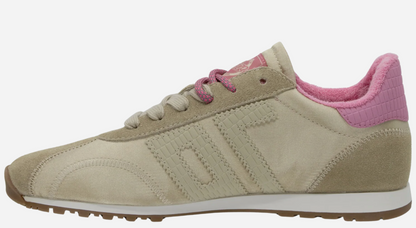 Asian in Beige Sneakers