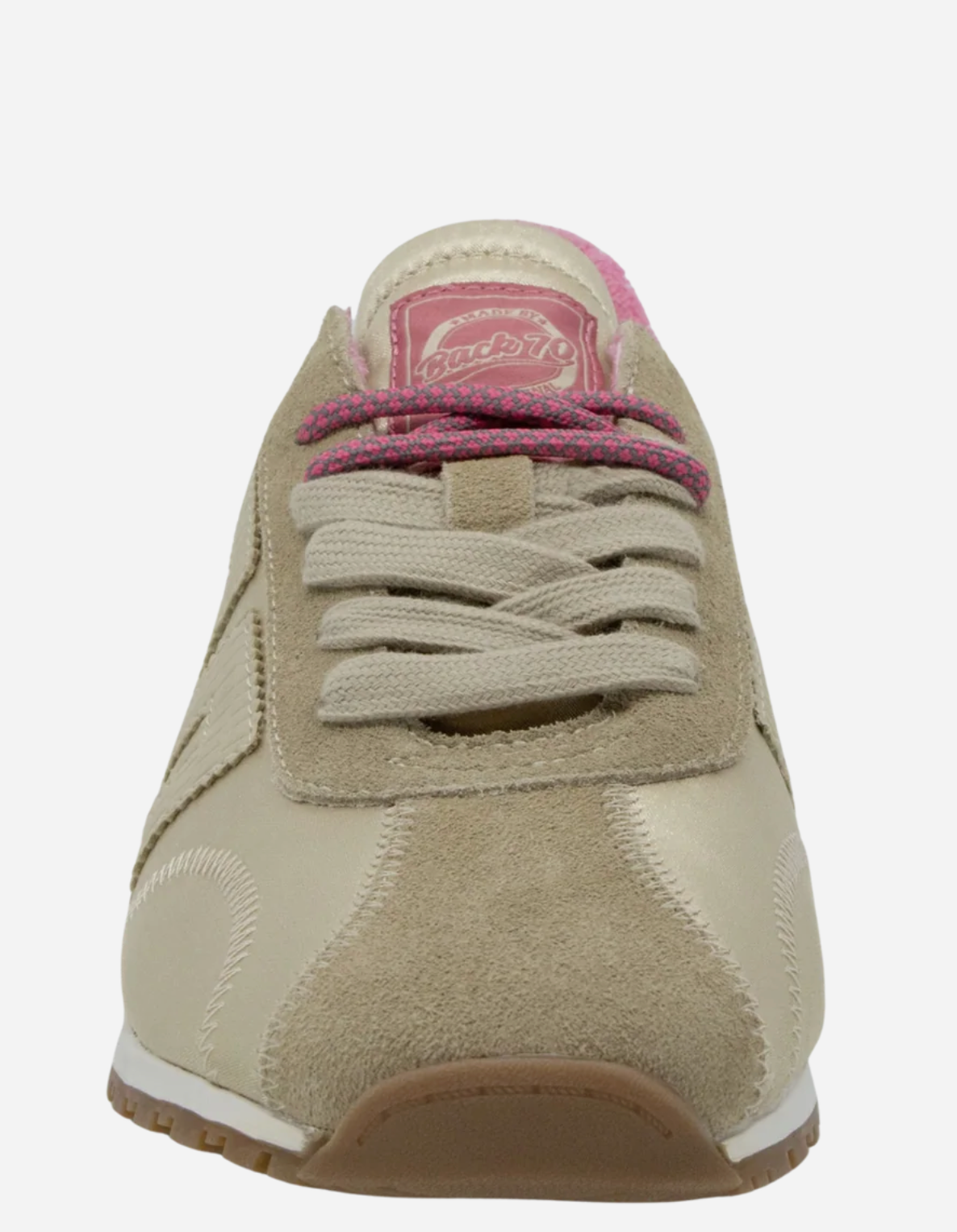 Asian in Beige Sneakers