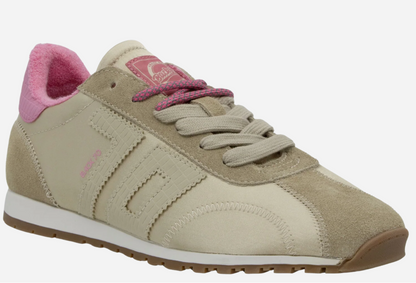 Asian in Beige Sneakers