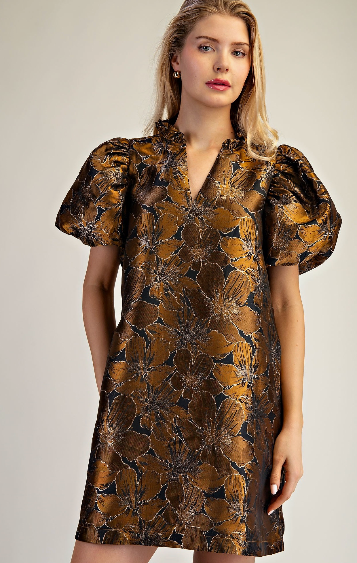 The Princess Mia Puff Sleeve Mini Dress