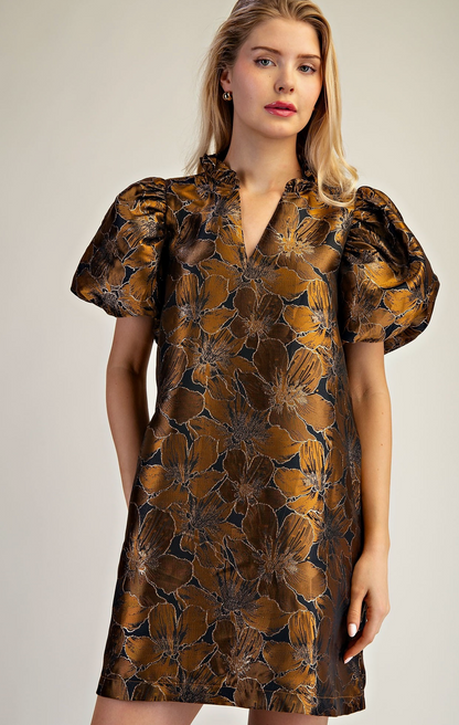 The Princess Mia Puff Sleeve Mini Dress