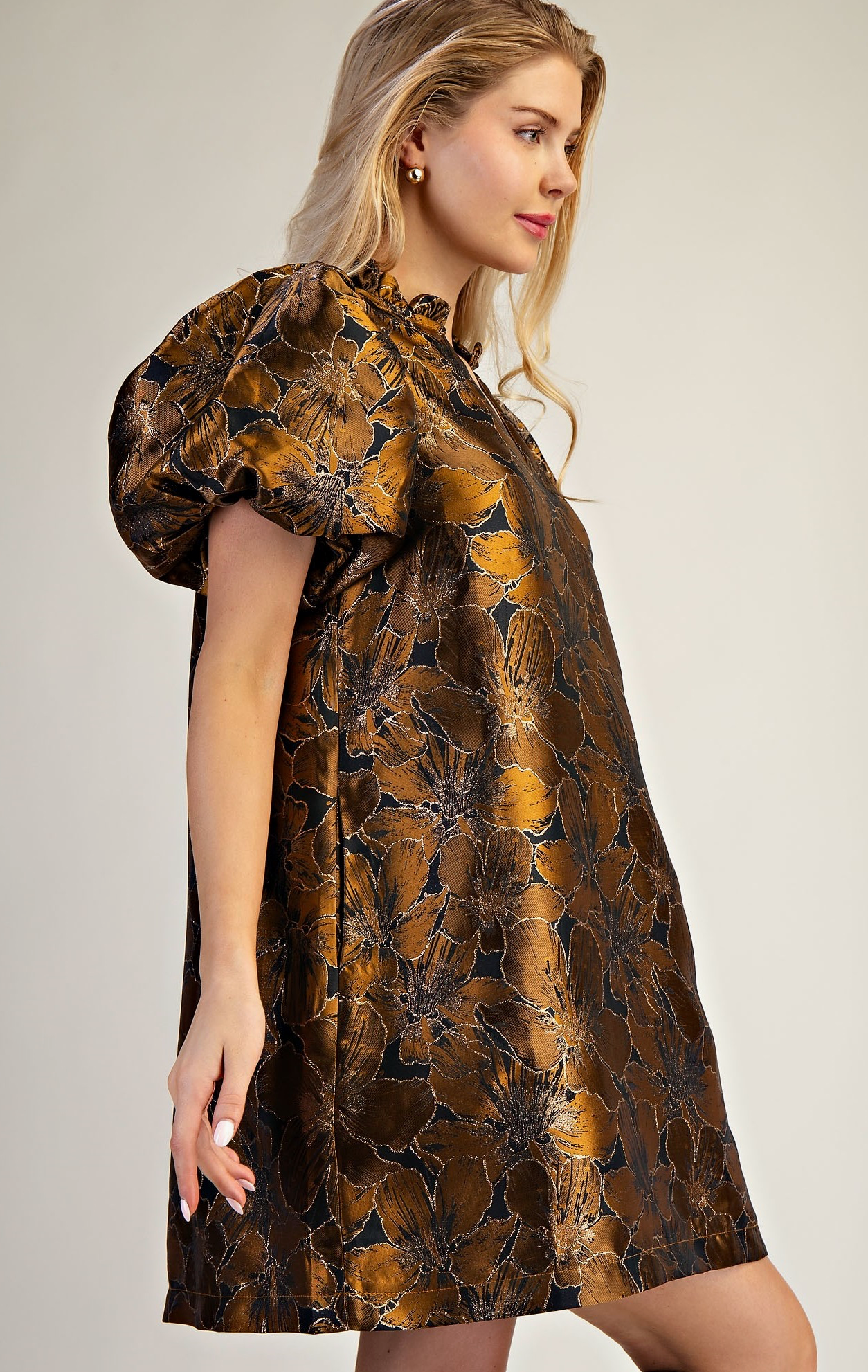 The Princess Mia Puff Sleeve Mini Dress