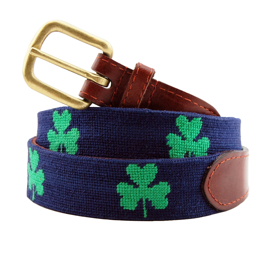 Navy Shamrock Belt