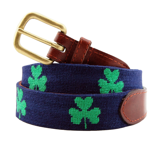Navy Shamrock Belt