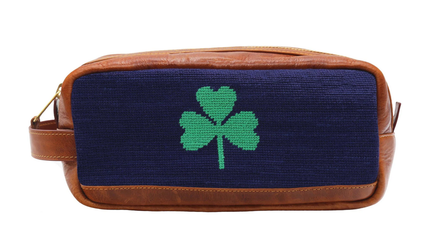 Navy Shamrock Toiletry Bag