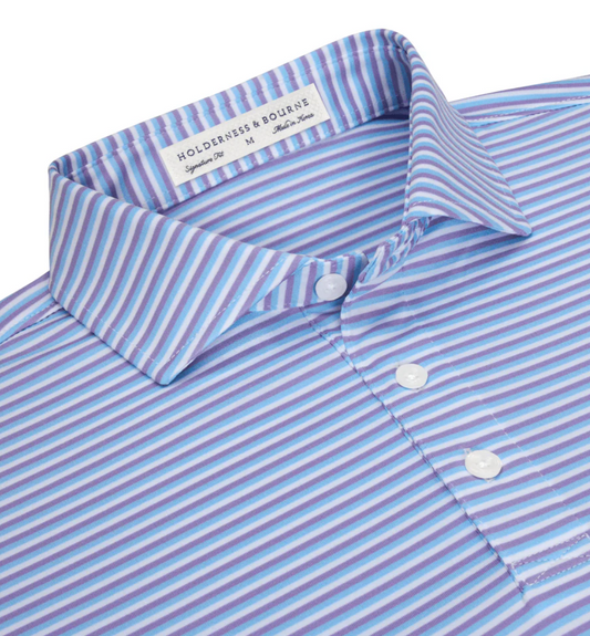 The Fleming Shirt in Tudor/Vista Blue/White