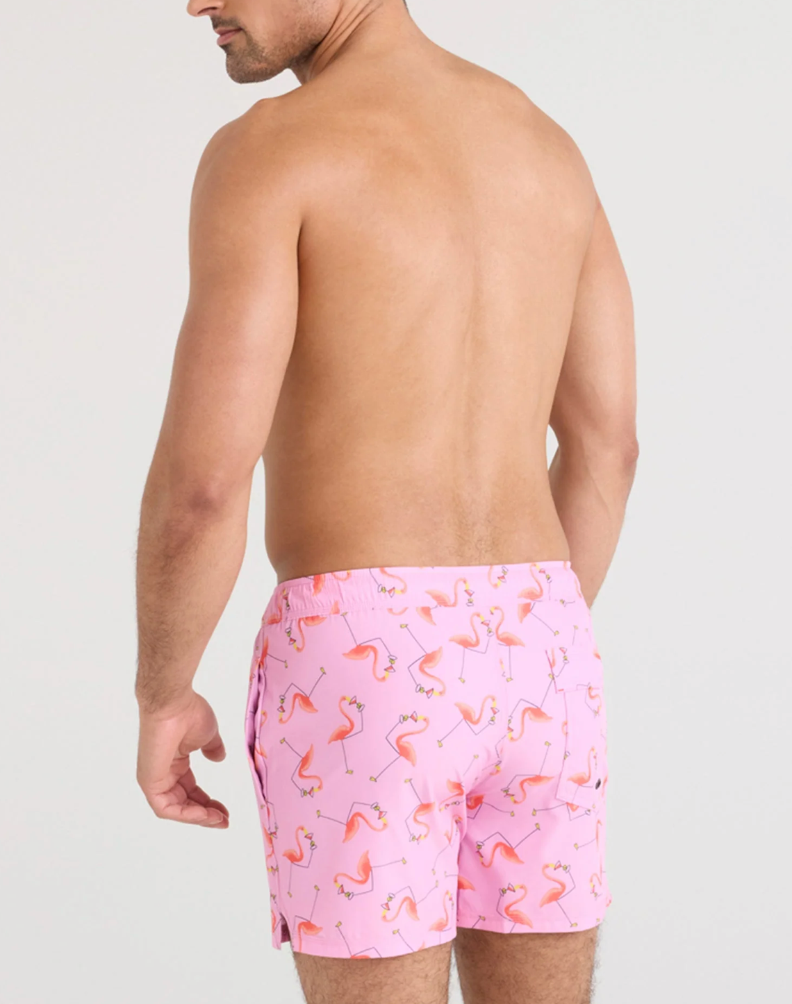 Oh Buoy 2N1 5" Swim Trunk-Drinko Flamingo Taffy