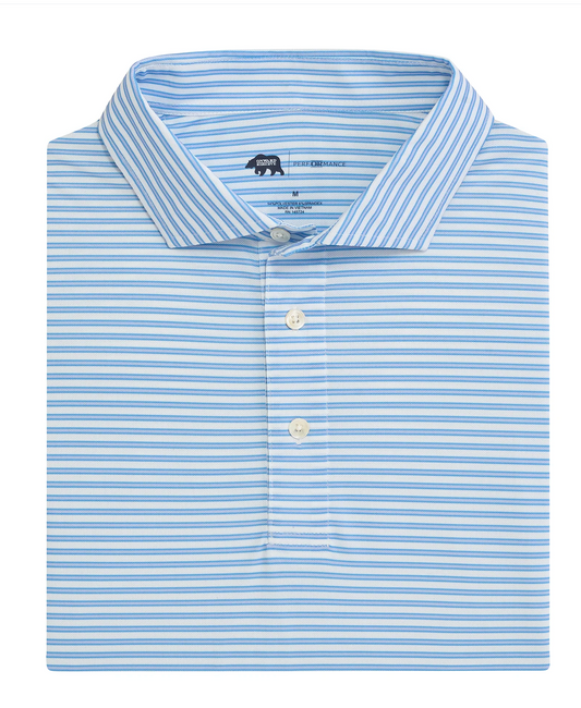 Guide Stripe Performance Pique Polo-Iris