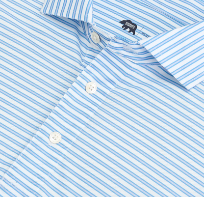 Guide Stripe Performance Pique Polo-Iris