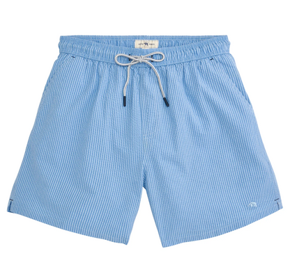 Coastal Seersucker Swim Trunk-Breeze