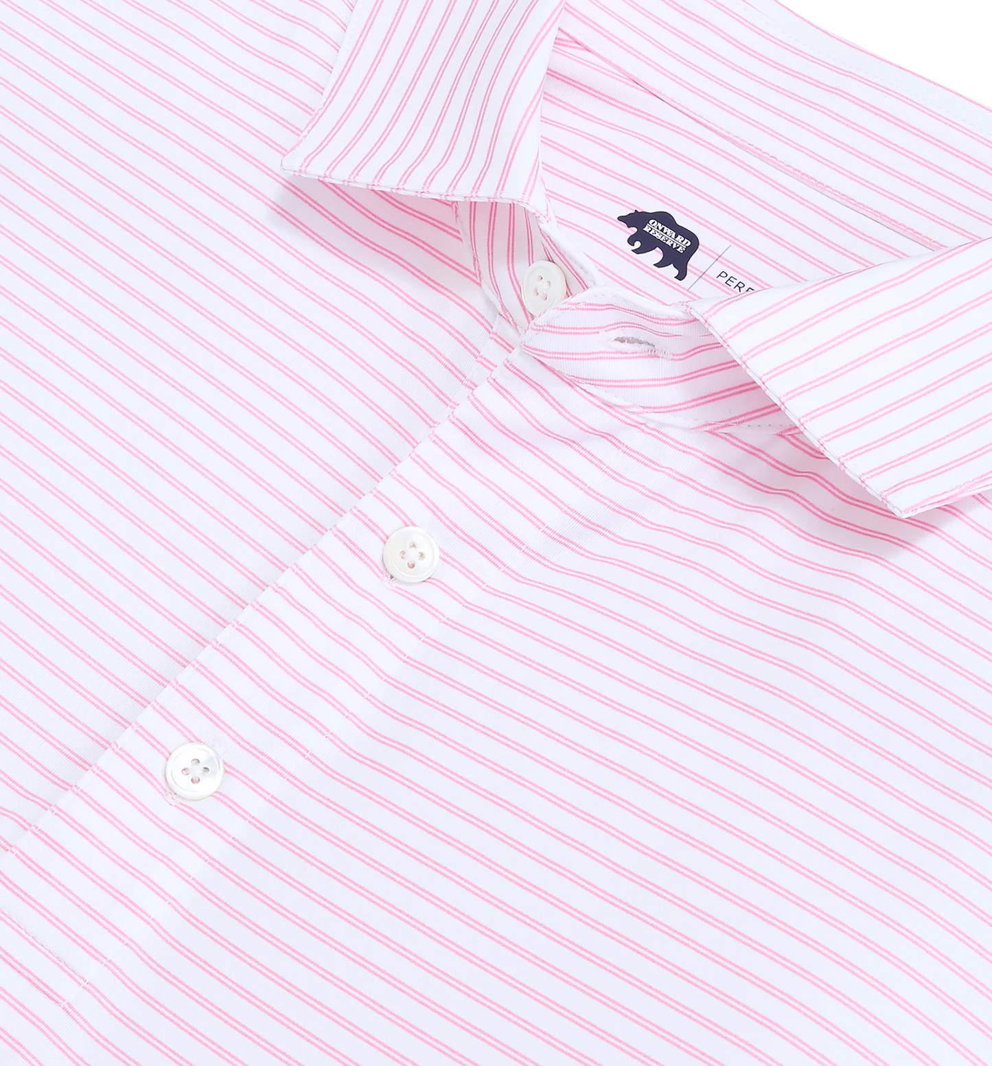 Wake Stripe Performance Polo-Sea Pink