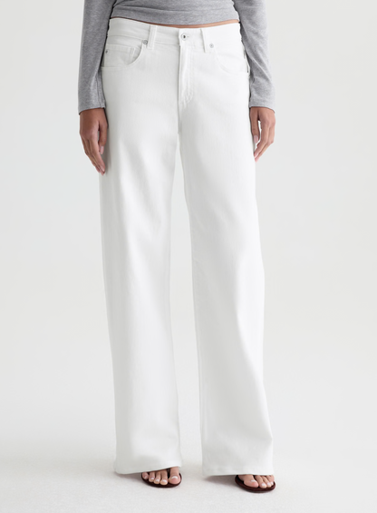 Adria Low-Rise Wide Leg in Gallery White
