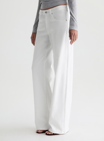 Adria Low-Rise Wide Leg in Gallery White