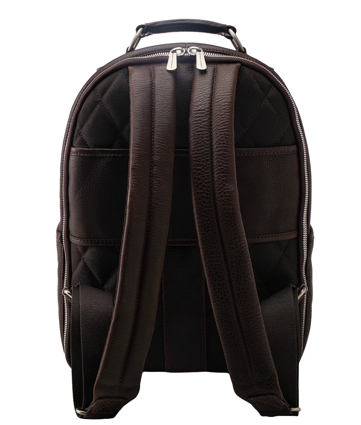 Rudyard Saddle Leather Globe Trotter Backpack in Chocolate