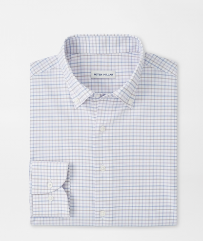 Rommel Performance Twill Sport Shirt in Cloudy Blue