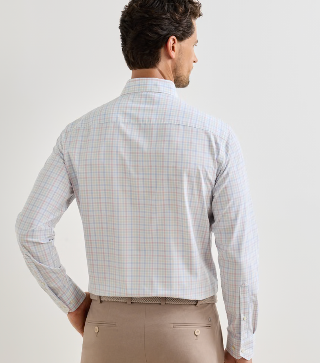 Basin Performance Poplin Sport Shirt in Multi