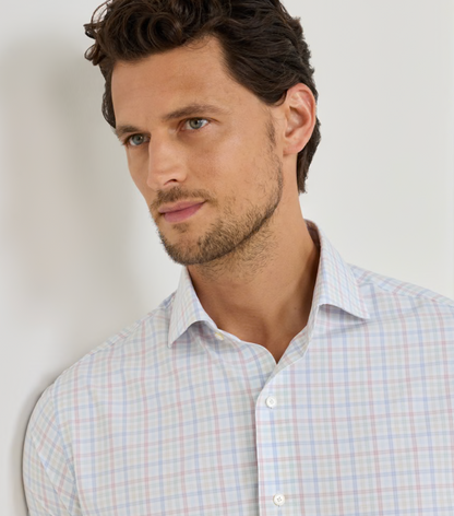 Basin Performance Poplin Sport Shirt in Multi