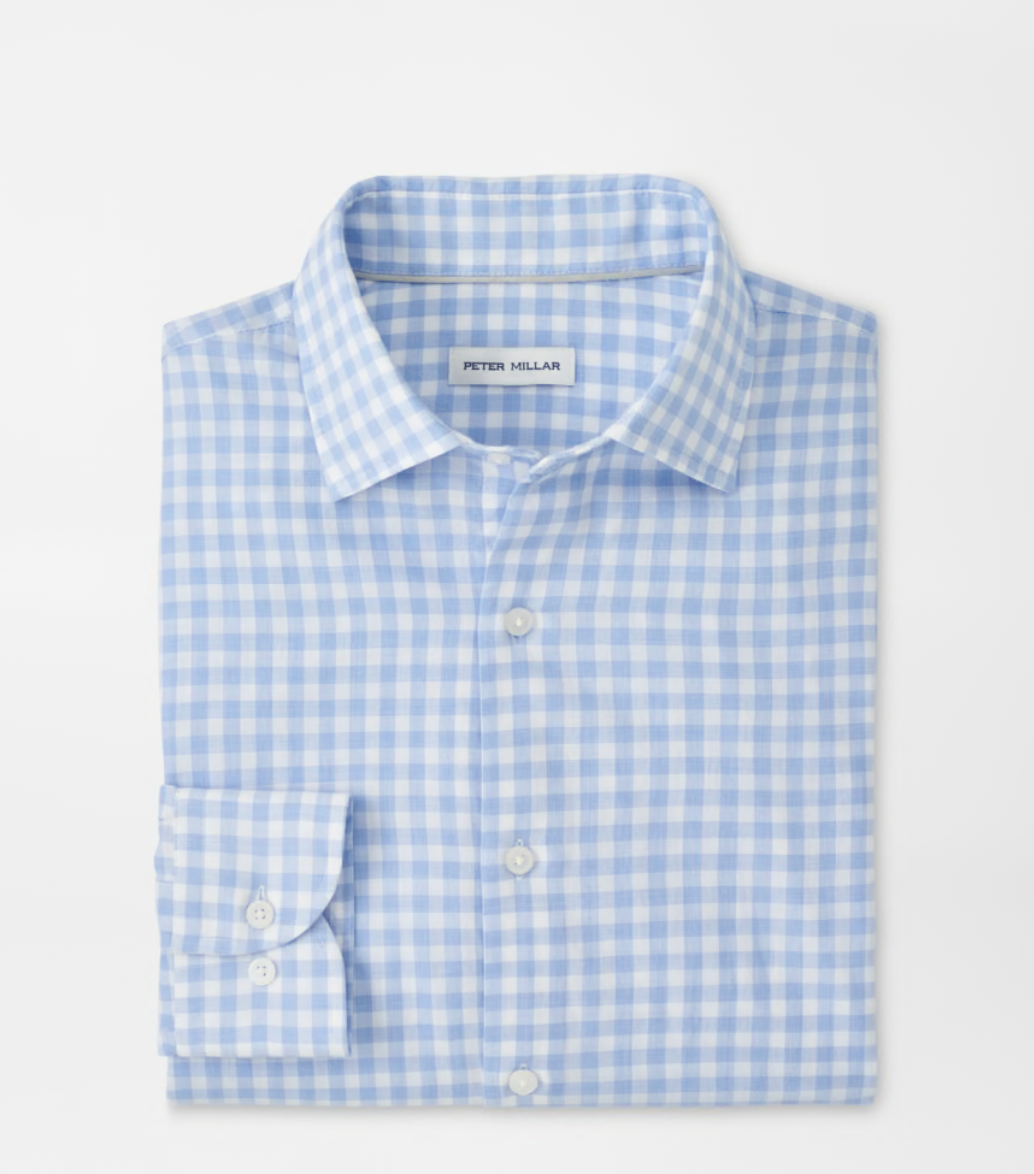 Breeze Cotton Lyocell Sport Shirt in Bluebird