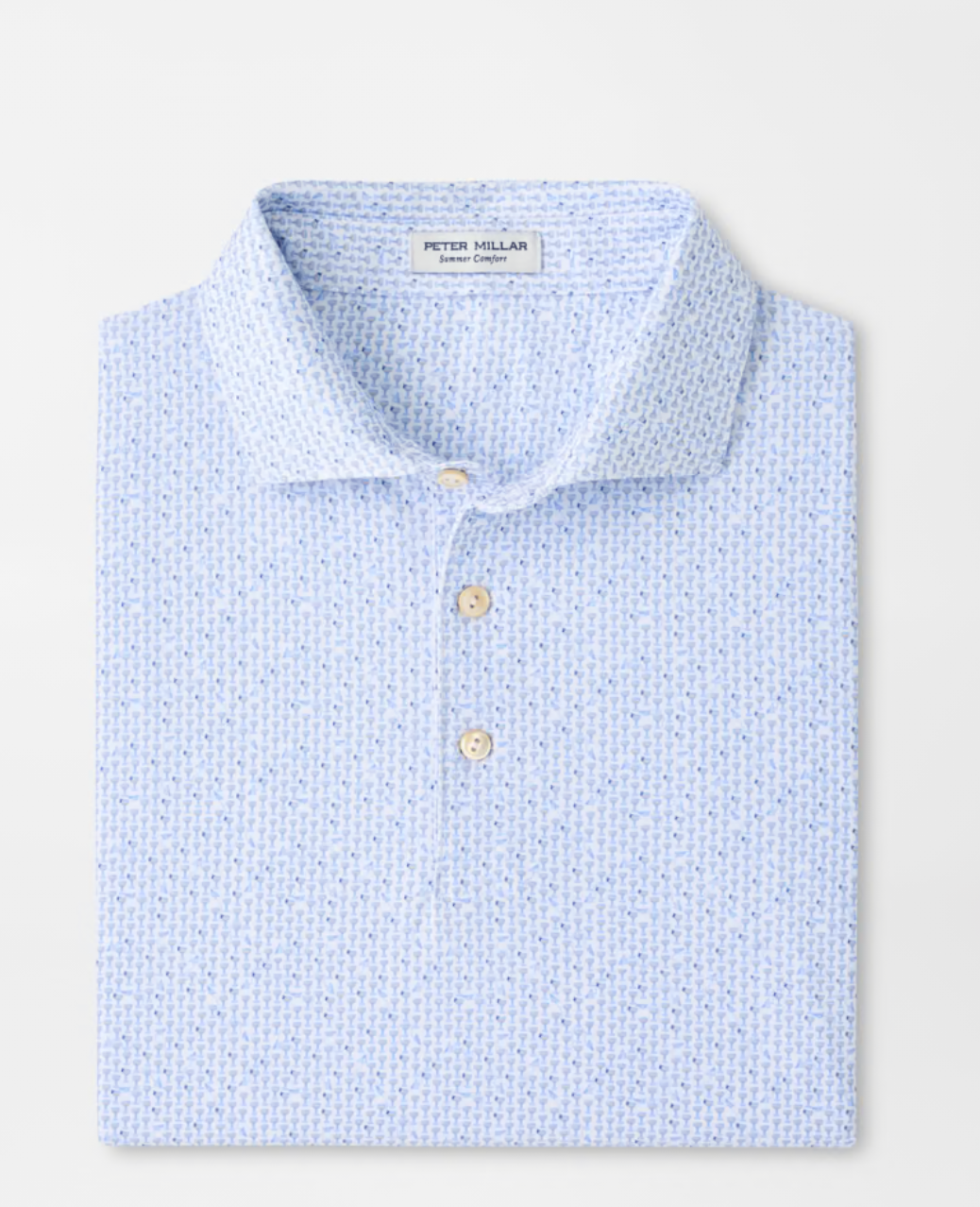 Paper Plane Performance Jersey Polo in White