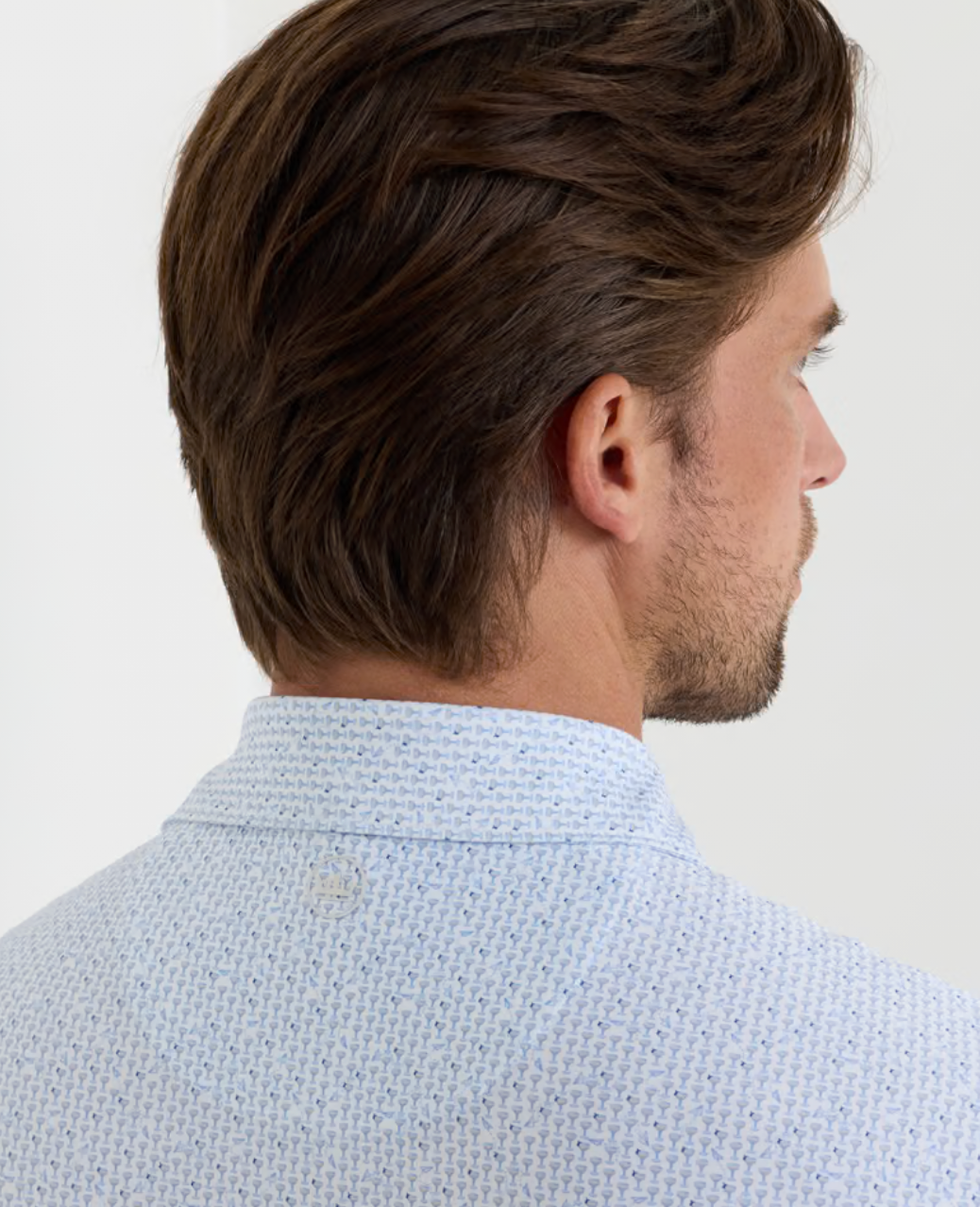 Paper Plane Performance Jersey Polo in White