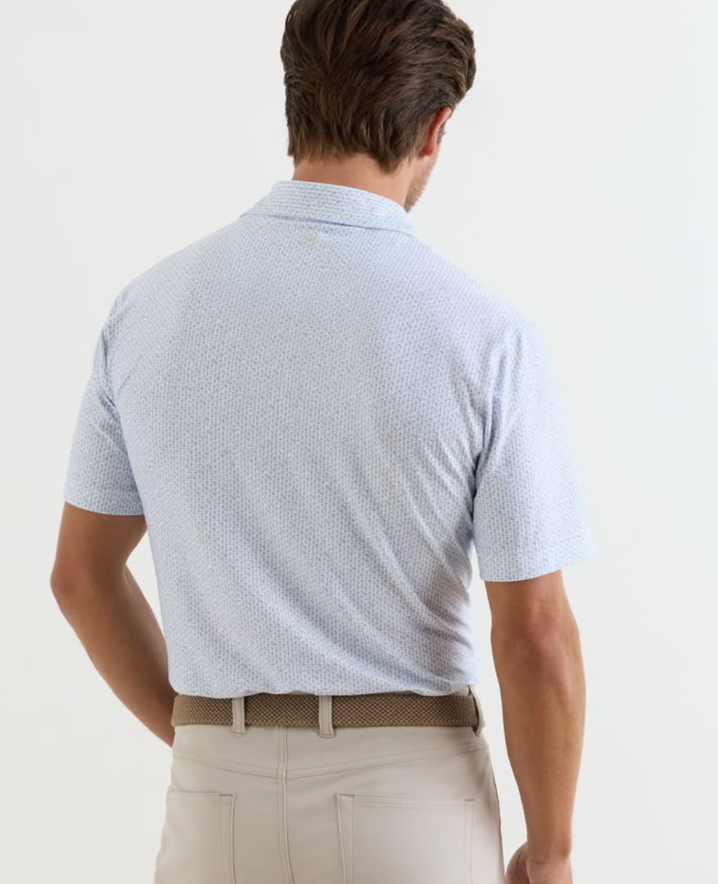 Paper Plane Performance Jersey Polo in White