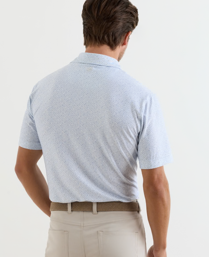 Paper Plane Performance Jersey Polo in White