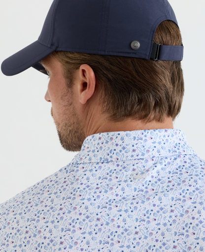 Oyster Roast Performance Jersey Polo in White