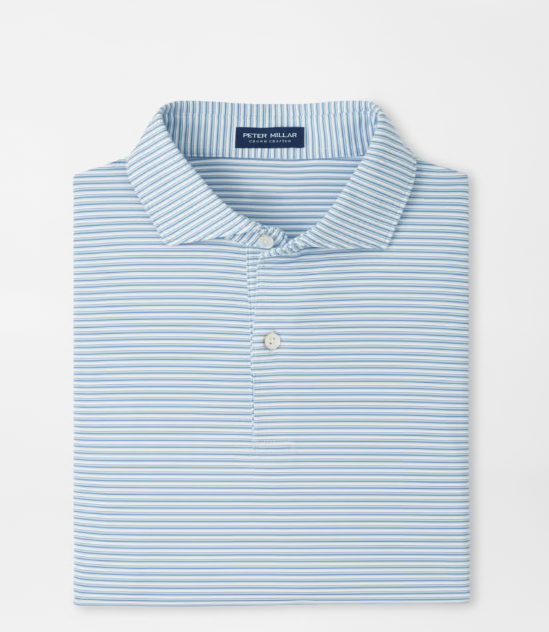 Ensemble Performance Jersey Polo in White/Light Willow