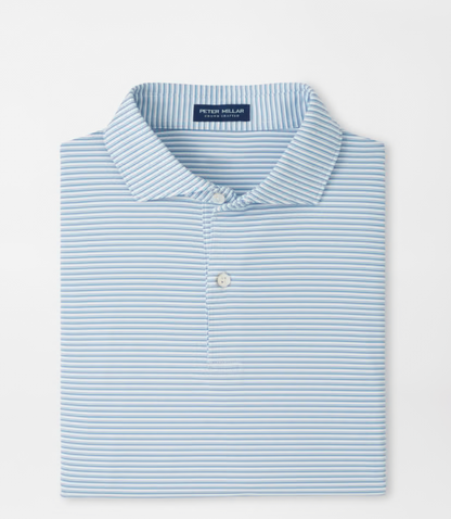Ensemble Performance Jersey Polo in White/Light Willow
