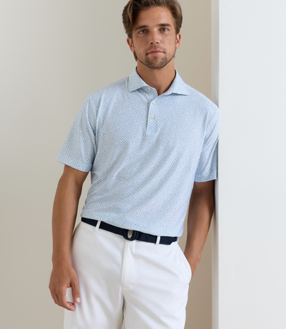 Flock Performance Jersey Polo in White