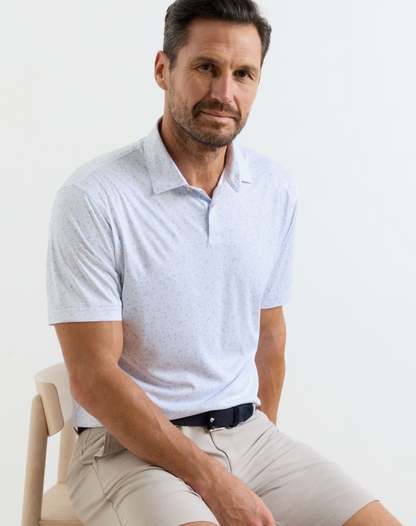 Featherweight Land of The Free Performance Polo in White