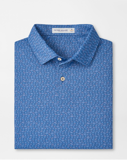 Featherweight Flights Performance Polo in Windsor Blue