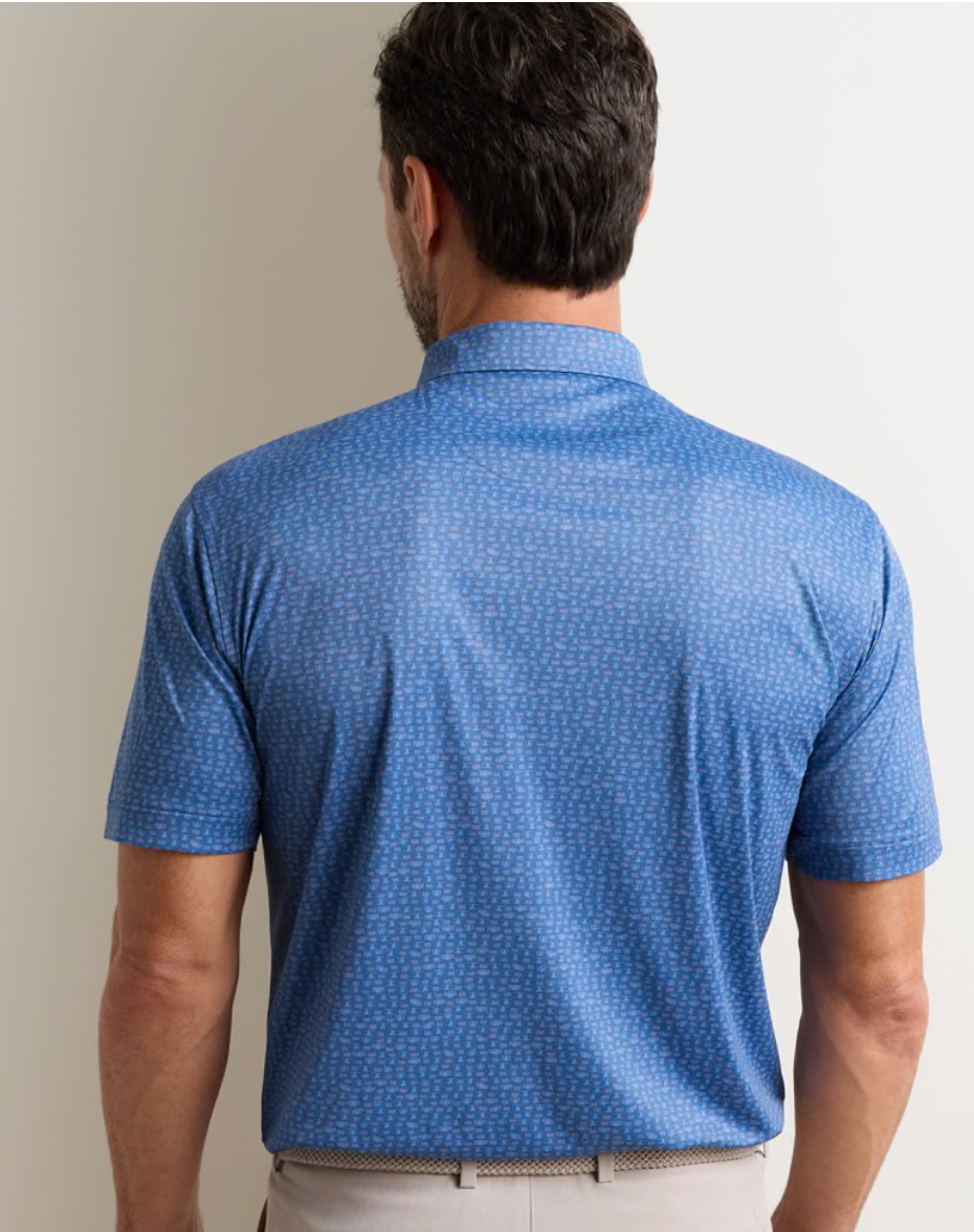 Featherweight Flights Performance Polo in Windsor Blue