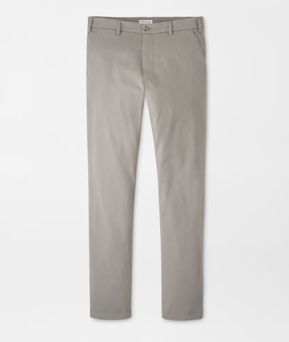 Signature Sateen Flat Front Trouser in Gale Grey