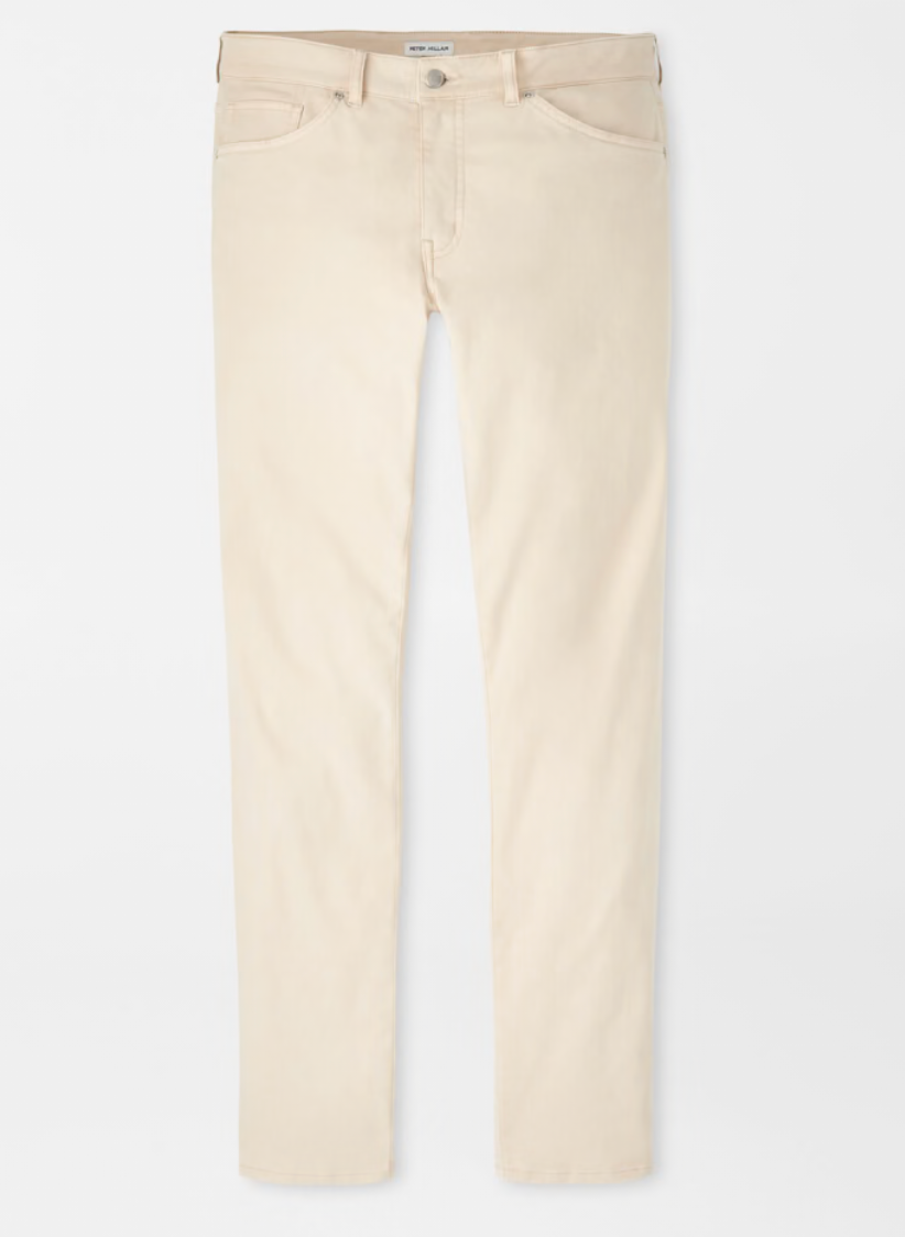 Signature Sateen Flat Front Trouser in Sand