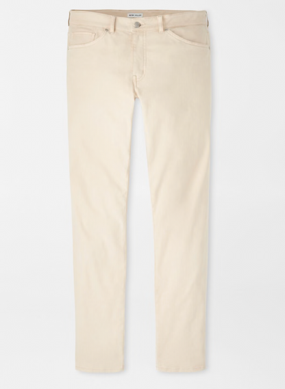 Signature Sateen Flat Front Trouser in Sand