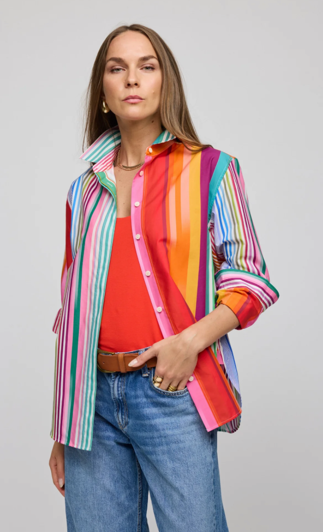 Halsey Long Sleeve Multi Stripe Shirt