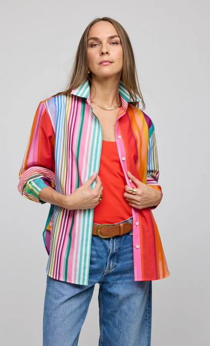 Halsey Long Sleeve Multi Stripe Shirt