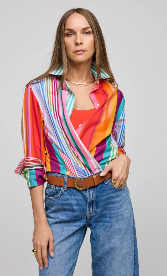 Halsey Long Sleeve Multi Stripe Shirt