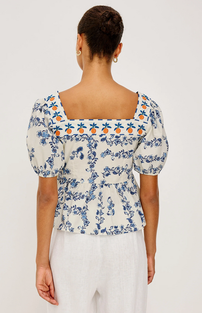 Presley Top in Ceramic Floral