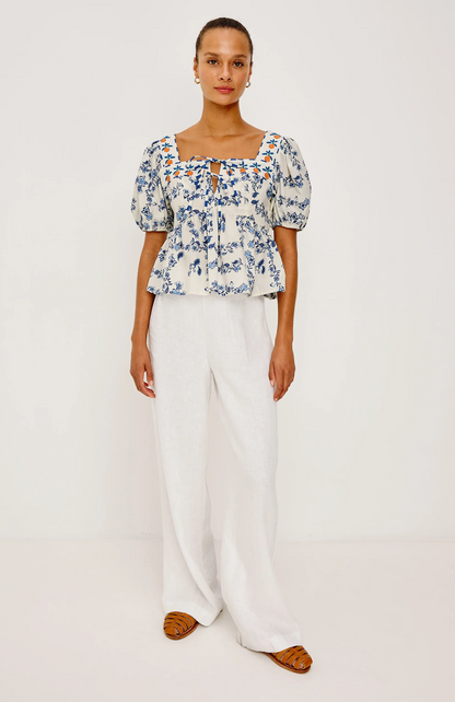 Presley Top in Ceramic Floral